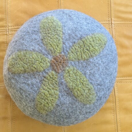 Green petals floor cushion